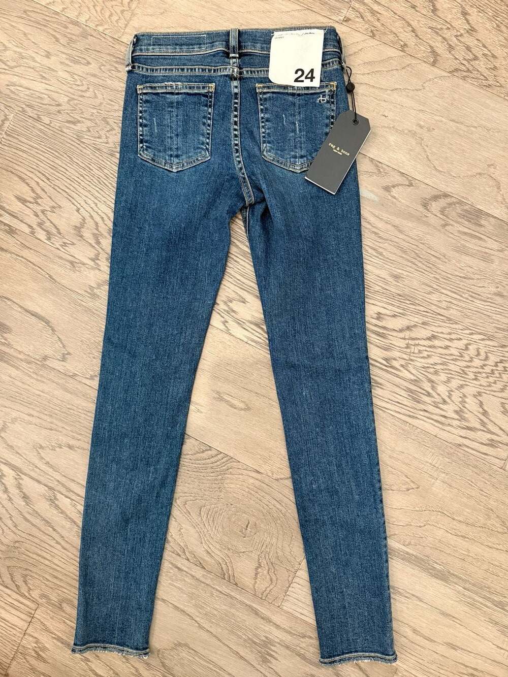 Rag & Bone Skinny Distressed Jeans La Paz Size 24 NWT
